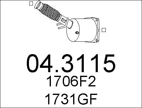 MTS 04.3115 - Катализатор autosila-amz.com