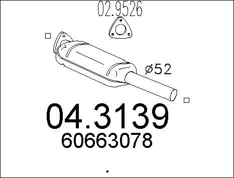 MTS 04.3139 - Катализатор autosila-amz.com