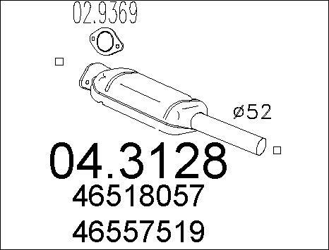 MTS 04.3128 - Катализатор autosila-amz.com