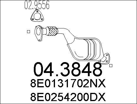 MTS 04.3848 - Катализатор autosila-amz.com