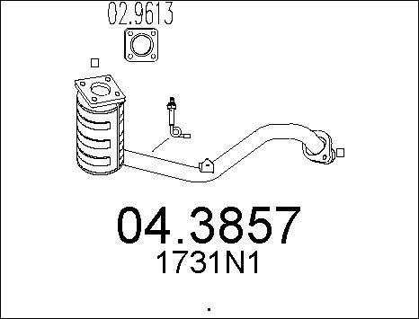 MTS 04.3857 - Катализатор autosila-amz.com