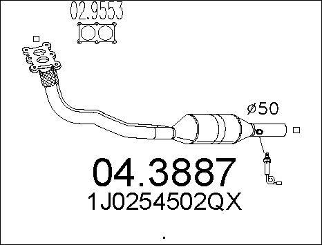 MTS 04.3887 - Катализатор autosila-amz.com