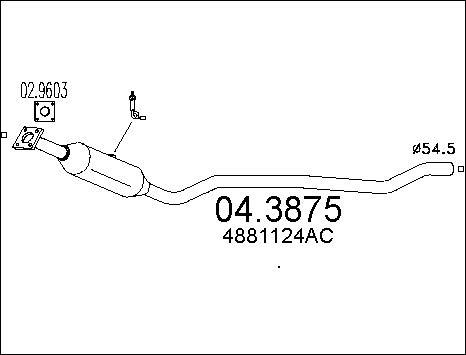 MTS 04.3875 - Катализатор autosila-amz.com