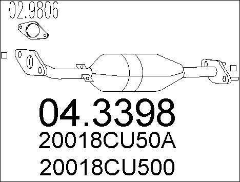 MTS 04.3398 - Катализатор autosila-amz.com