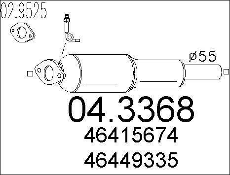 MTS 04.3368 - Катализатор autosila-amz.com