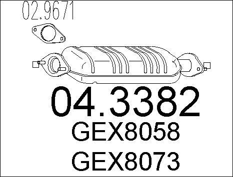 MTS 04.3382 - Катализатор autosila-amz.com