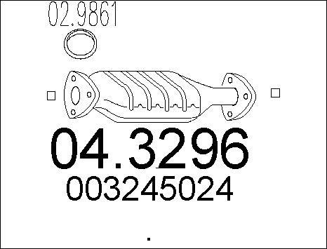 MTS 04.3296 - Катализатор autosila-amz.com