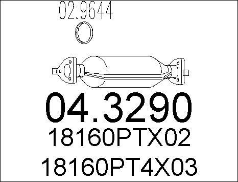 MTS 04.3290 - Катализатор autosila-amz.com