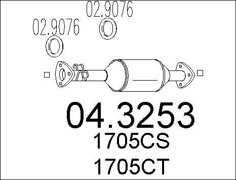 MTS 04.3253 - Катализатор autosila-amz.com