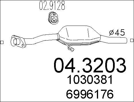 MTS 04.3203 - Катализатор autosila-amz.com