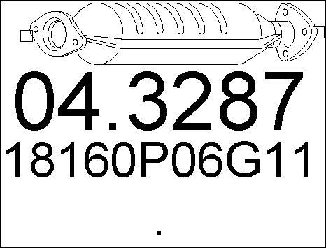 MTS 04.3287 - Катализатор autosila-amz.com