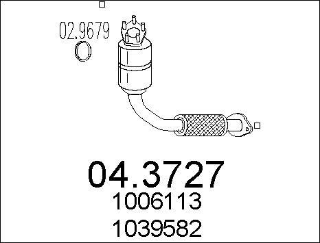 MTS 04.3727 - Катализатор autosila-amz.com