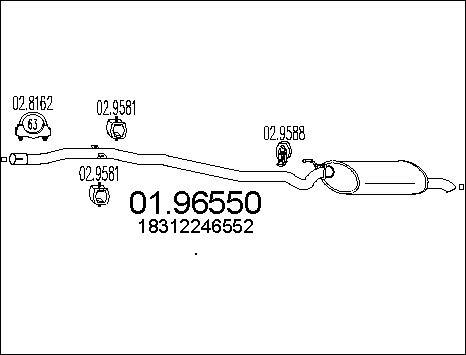 MTS 01.96550 - Глушитель выхлопных газов, конечный autosila-amz.com