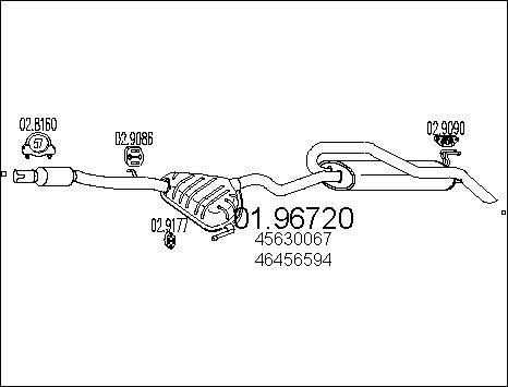 MTS 01.96720 - Глушитель выхлопных газов, конечный autosila-amz.com