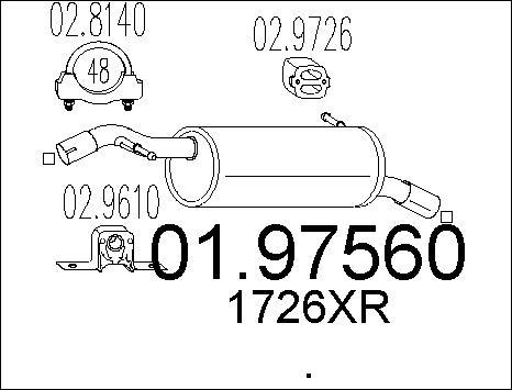 MTS 01.97560 - Глушитель выхлопных газов, конечный autosila-amz.com