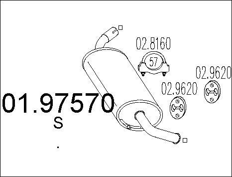 MTS 01.97570 - Глушитель выхлопных газов, конечный autosila-amz.com
