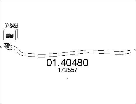 MTS 01.40480 - Труба выхлопного газа autosila-amz.com