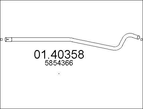 MTS 01.40358 - Труба выхлопного газа autosila-amz.com