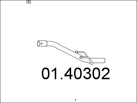 MTS 01.40302 - Труба выхлопного газа autosila-amz.com