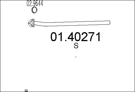 MTS 01.40271 - Труба выхлопного газа autosila-amz.com