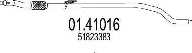 MTS 01.41016 - Труба выхлопного газа autosila-amz.com