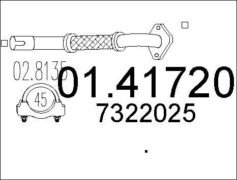MTS 01.41720 - Труба выхлопного газа autosila-amz.com