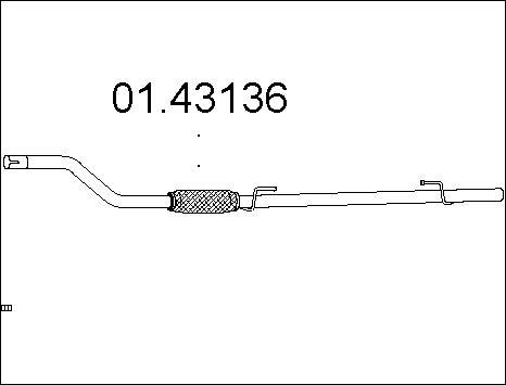 MTS 01.43136 - Труба выхлопного газа autosila-amz.com