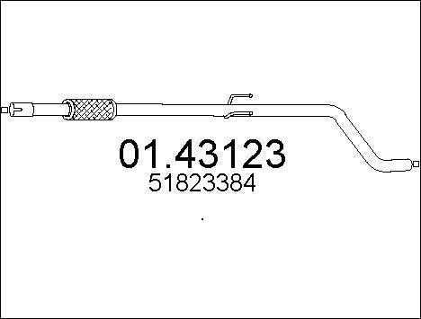 MTS 01.43123 - Труба выхлопного газа autosila-amz.com