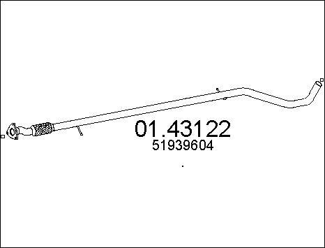 MTS 01.43122 - Труба выхлопного газа autosila-amz.com