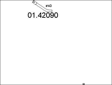 MTS 01.42090 - Труба выхлопного газа autosila-amz.com