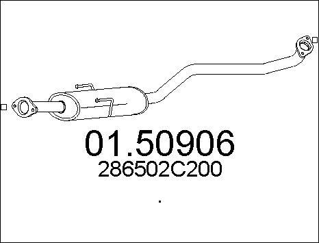 MTS 01.50906 - Средний глушитель выхлопных газов autosila-amz.com