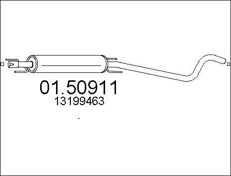 MTS 01.50911 - Средний глушитель выхлопных газов autosila-amz.com