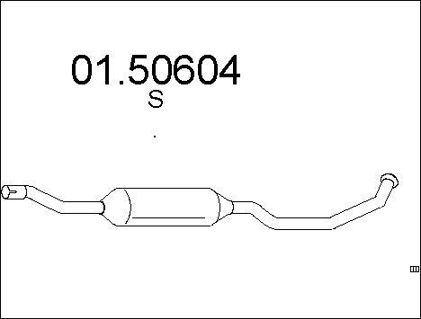 MTS 01.50604 - Средний глушитель выхлопных газов autosila-amz.com