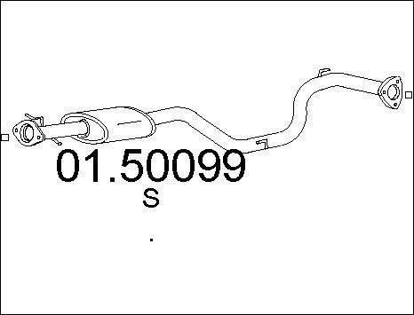 MTS 01.50099 - Средний глушитель выхлопных газов autosila-amz.com