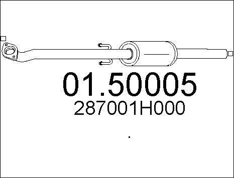 MTS 01.50005 - Средний глушитель выхлопных газов autosila-amz.com