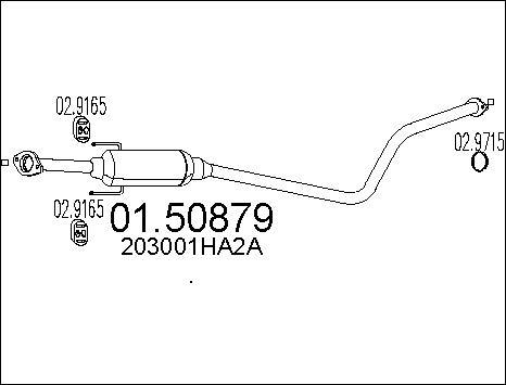 MTS 01.50879 - Средний глушитель выхлопных газов autosila-amz.com
