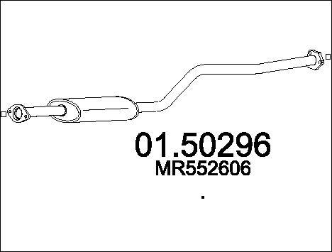 MTS 01.50296 - Средний глушитель выхлопных газов autosila-amz.com