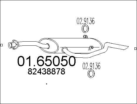 MTS 01.65050 - Глушитель выхлопных газов, конечный autosila-amz.com