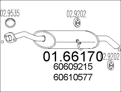 MTS 01.66170 - Глушитель выхлопных газов, конечный autosila-amz.com