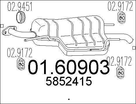 MTS 01.60903 - Глушитель выхлопных газов, конечный autosila-amz.com