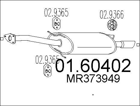 MTS 01.60402 - Глушитель выхлопных газов, конечный autosila-amz.com