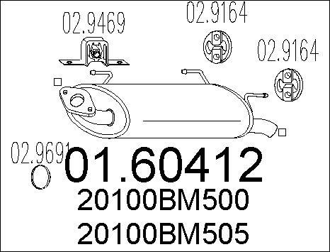 MTS 01.60412 - Глушитель выхлопных газов, конечный autosila-amz.com
