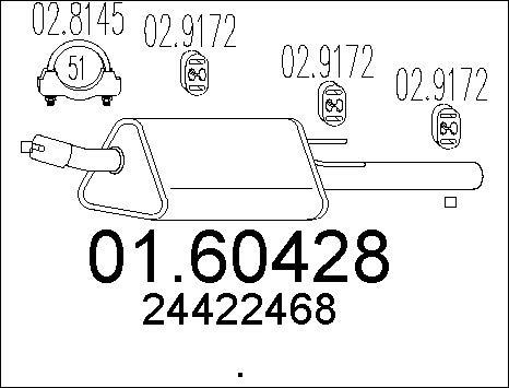 MTS 01.60428 - Глушитель выхлопных газов, конечный autosila-amz.com