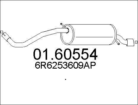 MTS 01.60554 - Глушитель выхлопных газов, конечный autosila-amz.com