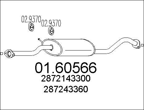 MTS 01.60566 - Глушитель выхлопных газов, конечный autosila-amz.com