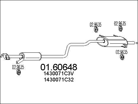 MTS 01.60648 - Глушитель выхлопных газов, конечный autosila-amz.com
