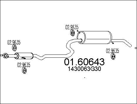 MTS 01.60643 - Глушитель выхлопных газов, конечный autosila-amz.com