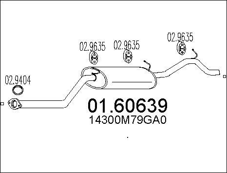 MTS 01.60639 - Глушитель выхлопных газов, конечный autosila-amz.com