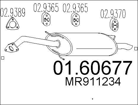 MTS 01.60677 - Глушитель выхлопных газов, конечный autosila-amz.com