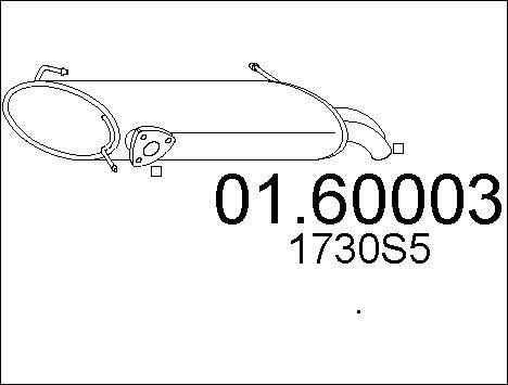 MTS 01.60003 - Глушитель выхлопных газов, конечный autosila-amz.com